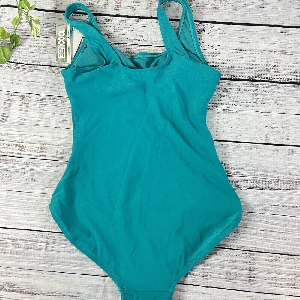 32 Degrees Heat Cool One Piece Teal Splunge size Small UPF+40 Quick Dry Fitness - Picture 10 of 14